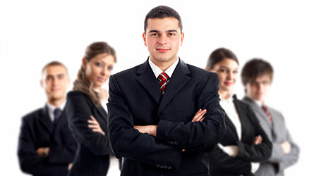 Business team in suits