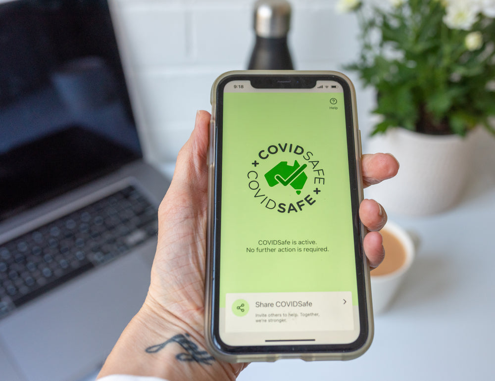 COVIDSafe app showing active status