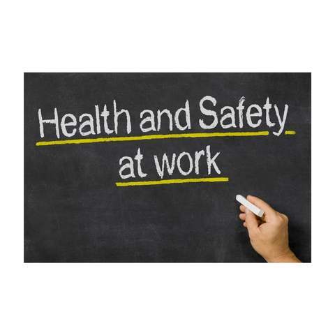 Health and Safety at Work chalkboard image